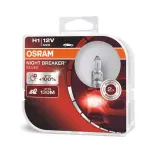 H1 12V 55W P14.5S Night Breaker Silver +100%  2tk 64150NBS