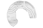 OE BMW 34 11 6 767 786 / brake disc cover front right fits: bmw 5 (e60), 5 (e61) 2.0-5.0 12.01-12.10