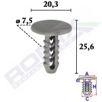 ROMIX 10052 / spinka tapecerki 25sz fiat, alfa, lancia
