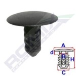 ROMIX 10180 / cover trim clip 10pcs bravo/a, punto, palio