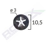 ROMIX 16021 / logo mount 25 pcs 3mm