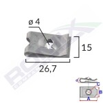 ROMIX 16037 / mounting plate 10pcs 5.5mm