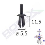 ROMIX 20309 / expansion bolt 25pcs vw,audi,fiat,renault