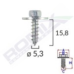 ROMIX 45099 / screw with washer 10pcs mb 5.5x19mm