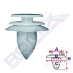 ROMIX B19386 / upholstery clip 10pcs chrysler