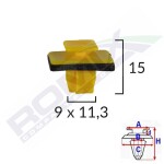 ROMIX B26969 / strip clip 10pcs hyundai,kia