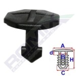 ROMIX C60536 / cover clip 5pcs audi a6