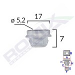 ROMIX C60547 / decorative trim socket 10pcs bmw