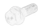 Колесный болт (M12x1,5, резьбЫ Длина: 26mm, Длина: 50mm, конус, черный) подходит: BMW 1 (E81), 1 (E82), 1 (E87), 1 (E88), 3 (E21), 3 (E30), 3 (E36), 3 (E46), 3 (E90), 3 (E91), 3 (E92) 1.2-5.6 03.72-