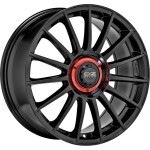 Valuvelg OZ Racing Superturismo Evoluzione Gloss Black + Red Lettering 8x18" 5x112 ET35 Keskava 75
