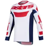 t-shirt off-road alpinestars mx racer riway colour синий/red/белый
