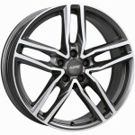 Литой диск Alutec Ikenu Graphite Polished 6.5x16" 4x100 ET45 центральное отверстие 63.3