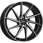 Литой диск Dotz Spa dark черный/polished 7.5x17" 5x100 ET35 центральное отверстие 60.1