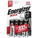 energizer patarei max leelis aa LR6 e91 blister 4 tk.
