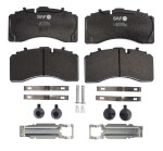 SAF 3 057 0085 00 / brake pad set rear fits: mercedes dca, te, tz, saf b, s, sk, skrb, skrlb, skrs, skrz, z, jost dca, meritor tm, bpw sh
