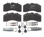 SAF 3 057 0085 01 / brake pad set front/rear fits: mercedes dca, te, tz, saf b, s, sk, skrb, skrlb, skrs, skrz, z, jost dca, meritor tm, bpw sh