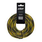 FOUR Connect 4-NS10BLYE12 Nylonsock черный/Yellow 12/25mm 10m