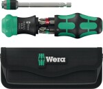 Wera Kraftform Kompakt 20 RA-R narrefunktsiooniga kruvikeeraja – teleskoopteraga, 6 BiTorsion otsikut, pööratav peenhammasratastega mehhanism, ergonoomiline käepide, vöökott