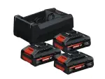 Bosch aku 3 x 4,0 Ah 18V-40 + laadija GAL12V/18V-80