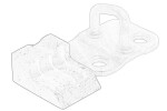 Ukseluku riiv Tagumine sobib: FORD TRANSIT 09.11-12.14