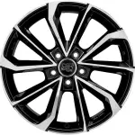 Литой диск MSW 42 Gloss черный Full Polished 7.5x17" 5x108 ET38 центральное отверстие 73.1