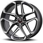 Valuvelg Momo RF-04 Matt must poleeritud 9x20" 5x108 ET43 Keskava 63.4