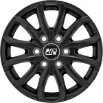 Литой диск MSW 48 Van 6 отверстий матовый черный 6.5x16" 6x125 ET68 центральное отверстие 74.1
