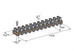 Klemmiliist 6.0mm2 black 10tk/komplekt