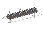 Klemmiliist 16.0mm2 black 10tk/pakk