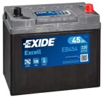 Aku Exide Excell 45Ah 300A 234x127x220 -+J EB454