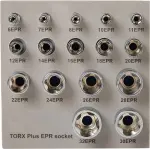 16-частей 1/4".3/8".1/2" 5-torx torx plus e-Торцевые головки. 6epr-30epr triumf