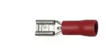 Opak. 100 шт. Końcówka izolowana żeńska czerwony 4,8x0,8 mm