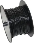 kaabel elektri (juhe) FLY (endine FLK) isolatsioon plast . PCW rullis, 1,5 mm2 must 100m