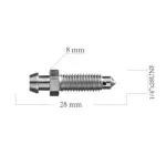 Õhutuskruvi M1/4X28 L=28,0 SW-8
