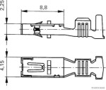juhtmeühendused (hind 1 tk, emane pistik, juhe 1,5-2,5mm², ühendus type: SLK, KOSTAL, ELA, 2,8)