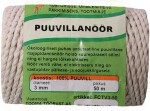 Puuvillanöör 3mm/50m rull