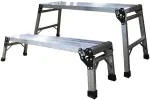 2tk kokkupandavat tööplatvormi alu h550mm ja h800mm max 100kg jbm