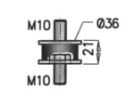 puhver, väljalaskesüsteem (śr.36x60mm; M10x1,5mm) sobib: MAN G90, L2000, M 2000 L, M 2000 M, M90; MERCEDES LK/LN2, MK, NG, O 303, O 305, O 307, O 405, O 407, O 408, SK 04.73-