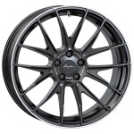 Valuvelg Breyton Race GTX Matt Black koos poleeritud Lip 10x20" 5x112 ET35 Keskava 66.6