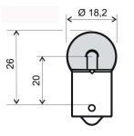 RMS 24 651 0235 / light bulb 12v 10w white