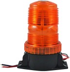 kollane vilkur "strobo". 12v-110v h131mm. diameeter 61mm ce jbm