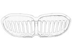OE BMW 51 13 5 A39 366 / front grille front part (radiator grille, silver/black) fits: bmw 1 (f40) 1.5-2.0d 07.19-