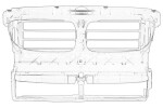OE BMW 51 74 7 200 787 / radiator cover fits: bmw 5 (f10), 5 (f11) 06.09-02.17