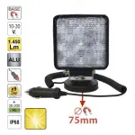 töötuli 9-led 27w 1450lm 10-30v ip68 magnetalus (äravõetav) +sig.süütaja jbm