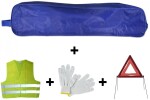 avariikomplekt ohukolmnurk+helkurvest+kindad+kott jbm