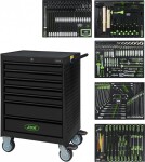 329-os. tööriistakäru 5-paneeli tööriistadega "black edition" h1020mm jbm