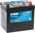 Aku Exide EFB 60Ah 520A 230x173x222 -+ EL604