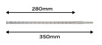 SDS Plus raudbetooni puuritera 14 x 350 mm, quatro
