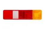 Lampshade, rear L/R (indicator colour orange, glass colour red, with fog light, reversing light) fits: FORD TRANSIT III, TRANSIT IV, TRANSIT IV FL, TRANSIT IV FL II, TRANSIT V 10.77-08.18