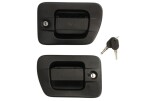 COVIND 540/195 / door handle front right/left (with key, external, with lock, black) fits: iveco stralis i, trakker i 10.3d/12.9d/7.8d 02.02-